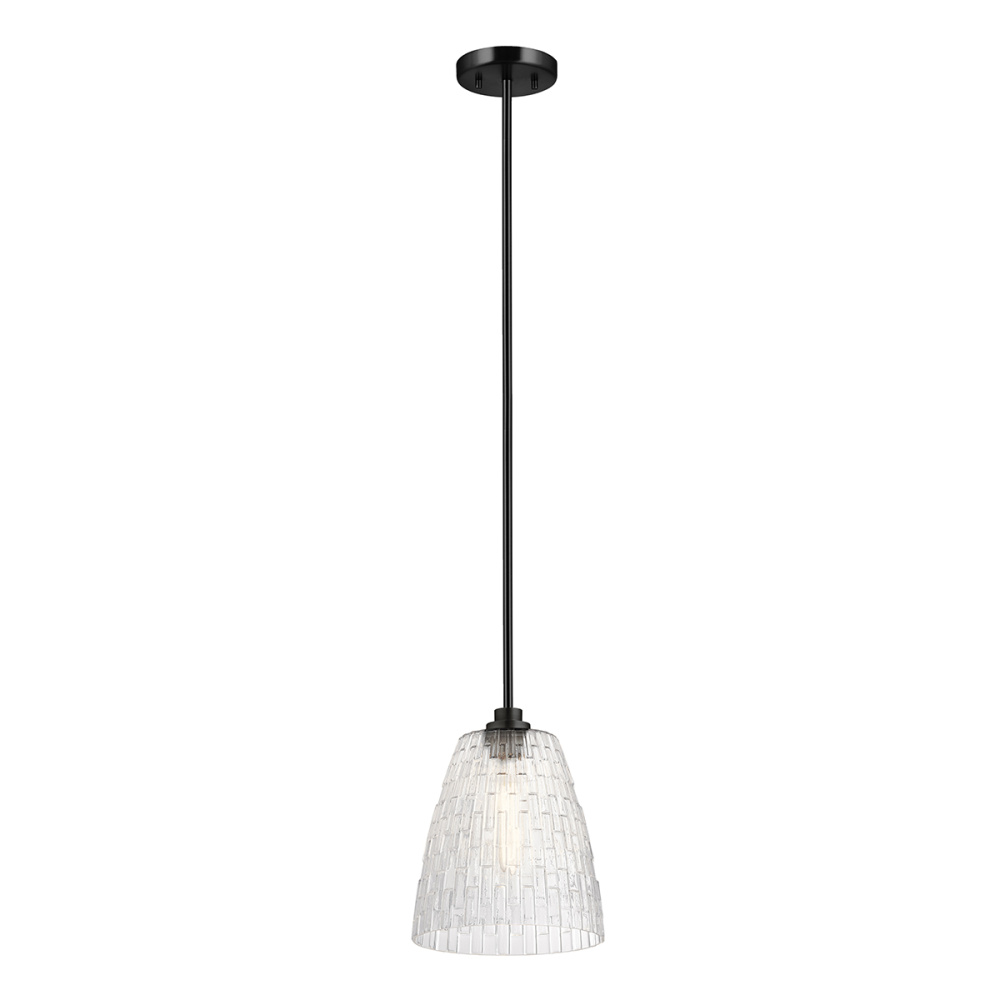 Windsor 1 Light Duo-Mount Pendant - Black