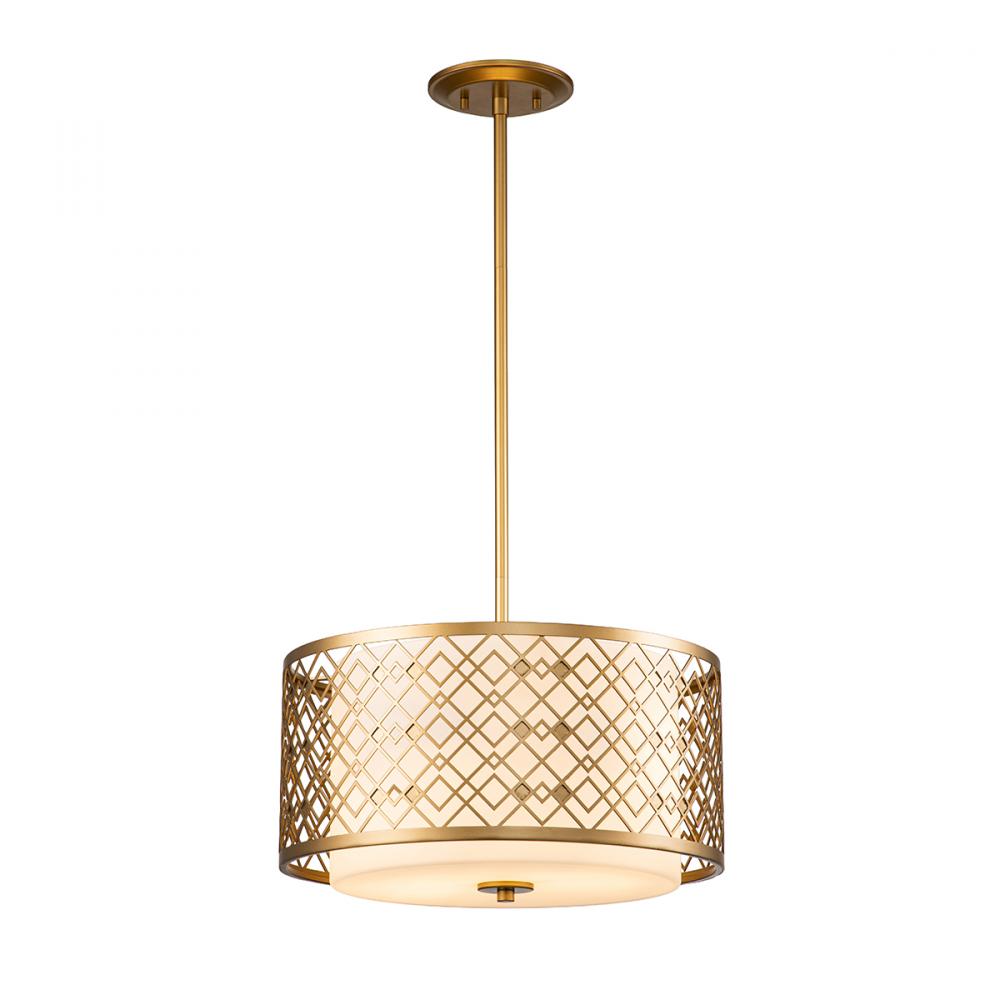 Ziggy Large Pendant in Laquered Gold