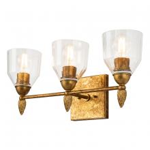 Lucas McKearn bb1000g-3-f2g - Felice 3 Light Vanity in Antique Gold