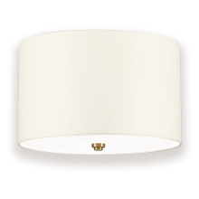 Lucas McKearn fm-fletcher14-3lt-iv-ab - Fletcher 3 Light 14" Flush Mount - Aged Brass