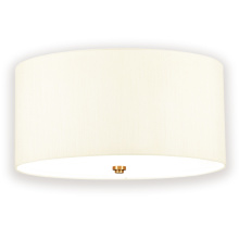 Lucas McKearn fm-fletcher18-3lt-iv-ab - Fletcher 3 Light 18" Flush Mount - Aged Brass