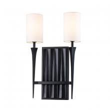 Lucas McKearn SC10506BLK-2 - Crest 2 Light Black Sconce