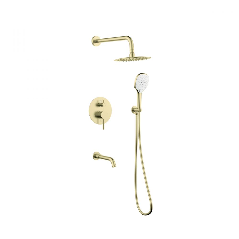 Shower Room Faucet 17-9/32" × 78" brushed gold