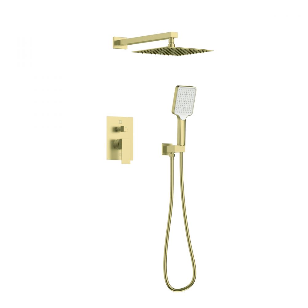Shower Room Faucet 19-7/64" × 78" brushed gold