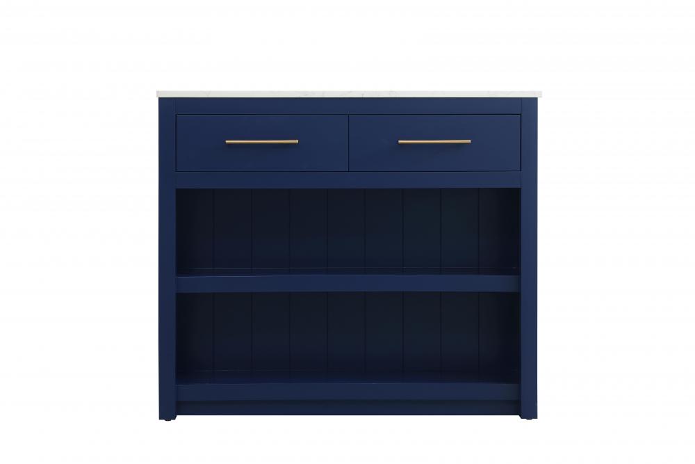 Kitchen Island 2Dw 42''Wx26''Dx36''H blue