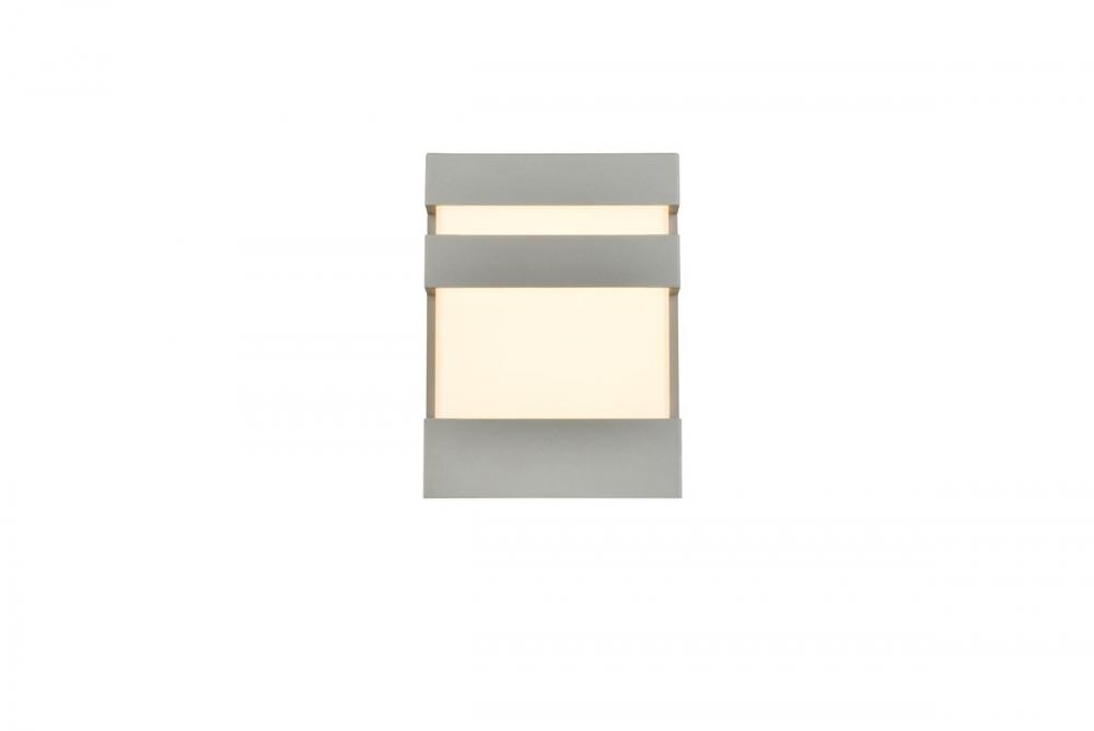 LED Wall Sconce W6''E3''H8' Silver