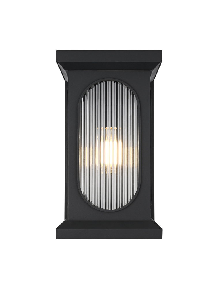 Wall Sconce W9.4" E10.8" H16.7" Black