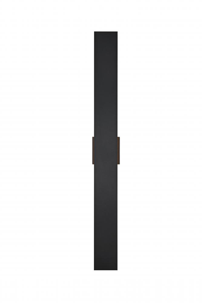 Waylen 4.5 x 40 inch Outdoor Wall Sconce in Black