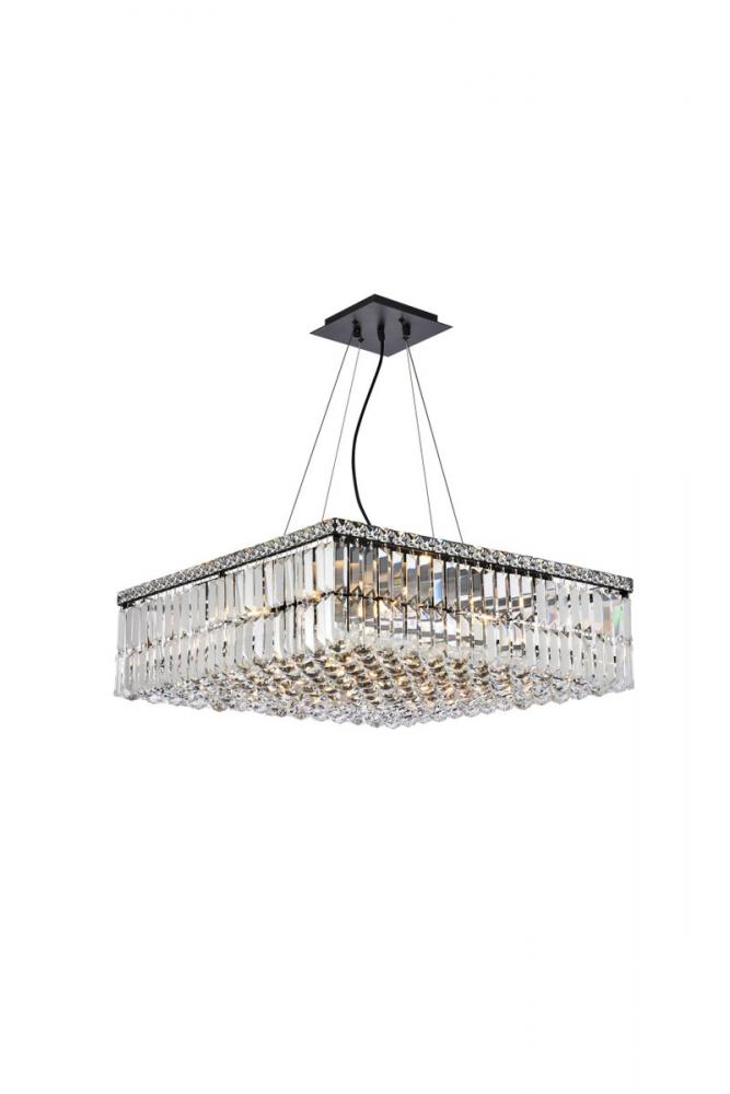 Maxime 24 inch black chandelier