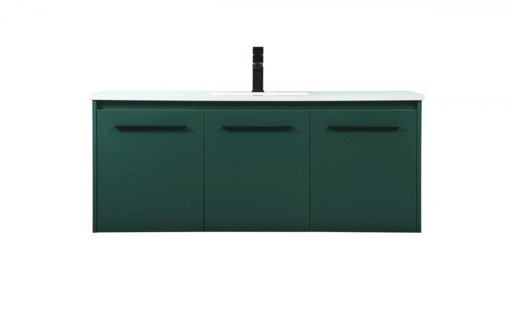 48 inch Single bathroom vanity in green