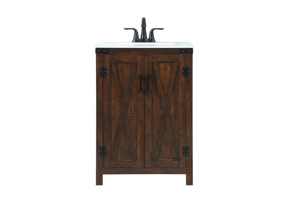 24 inch Single bathroom vanity in expresso