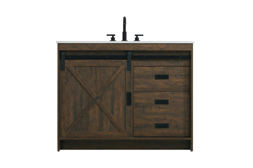 Vanity Cabinet 1Dr 2Dw 42''x34''x22'' Expresso