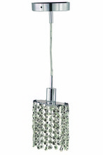 Elegant 1281D-R-E-CL/SS - Mini 1 light Chrome Pendant