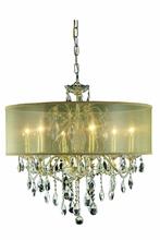 Elegant 2016D24G+SH/SA - St. Francis 6 light Gold Chandelier