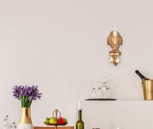 Elegant 9601W5FG-GT/RC - Monarch 1 light French Gold Wall Sconce Golden Teak (Smoky) Royal Cut Crystal