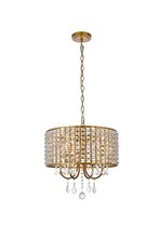 Elegant LD713D17BR - Elise 17 Inch Pendant in Brass