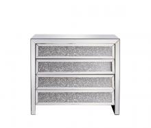 Elegant MF92013 - 39 Inch Crystal Cabinet Silver Royal Cut Crystal