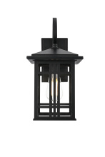 Elegant OD613W14BK - Harley 14 inch Outdoor Wall sconce in Black