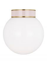 Visual Comfort & Co. Studio Collection KSF1051BBSBLH - Monroe Modern 1-Light Indoor Dimmable Small Flush Mount Ceiling Light