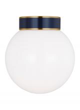 Visual Comfort & Co. Studio Collection KSF1051BBSNVY - Monroe Modern 1-Light Indoor Dimmable Small Flush Mount Ceiling Light