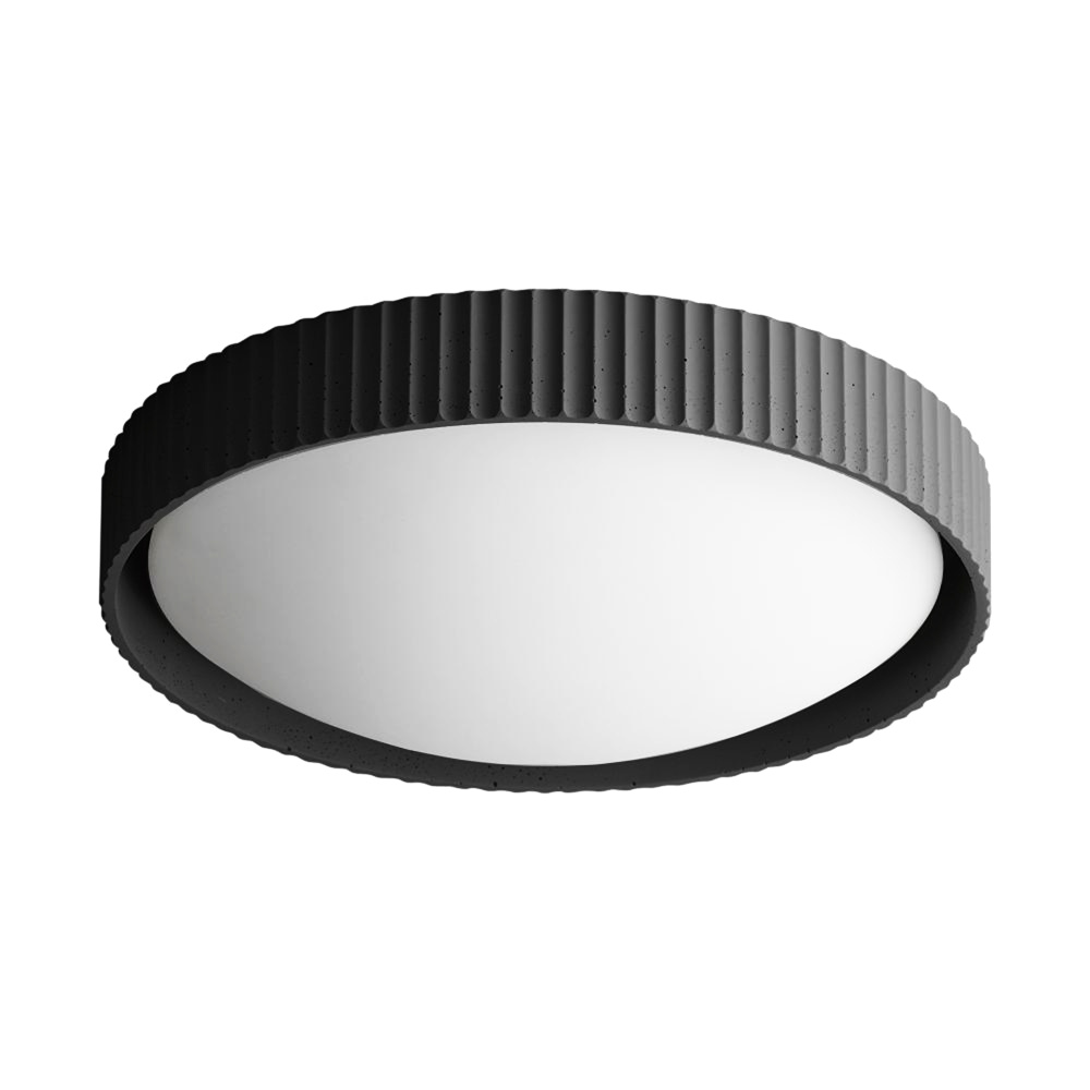 37W Flush Mount, Matte Black 3 Colour Change Temperature