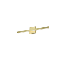 Dainolite ARL-2518LEDW-AGB - 18W Vanity, Aged Brass with Frosted Acrylic Diffuser