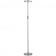 Dainolite FCE-5430LEDF-SN - 30W Floor Lamp Satin Nickel with White Acrylic Diffuser