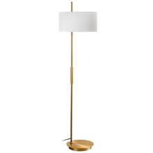 Dainolite FTG-622F-AGB-WH - 1LT Incandescent Floor Lamp, AGB w/ WH Shade
