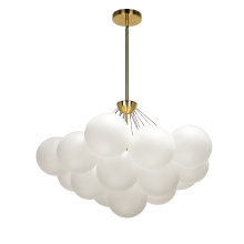 Dainolite MLS-274C-AGB-FR - 4LT Halogen Chandelier, AGB w/ Frosted Glass