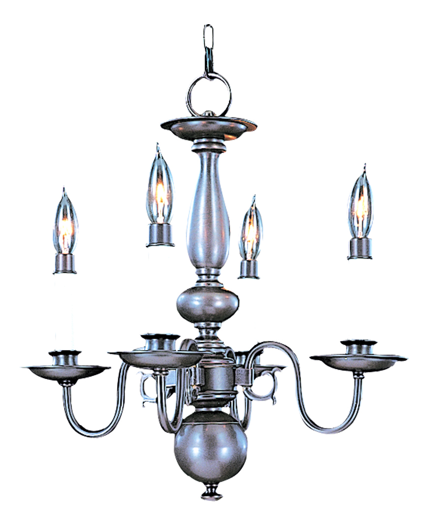 4-Light Mahogany Bronze Jamestown Mini Chandelier