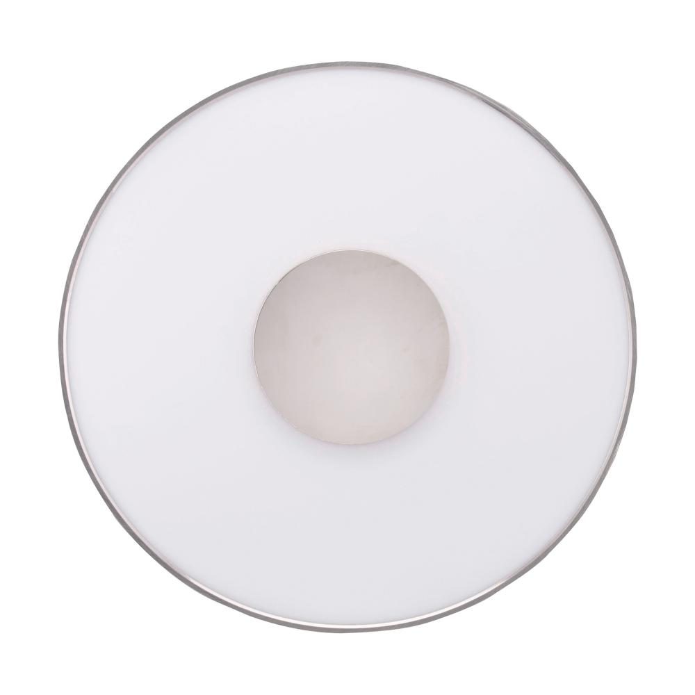 31.5 watt; 17" Flush Mount LED Fixture; Round Shape; Polished Nickel Finish