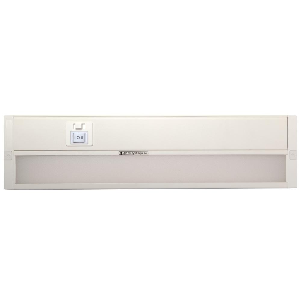 9 Watt; 14 Inch LED White Under Cabinet Light; CCT Selectable; 50000 Hours; White Finish