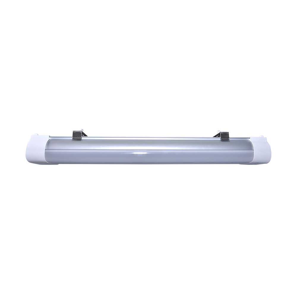 2 Foot; 20 Watt; LED Tri-Proof Linear Fixture; CCT Selectable; IP65 and IK08 Rated; 0-10V Dimming;