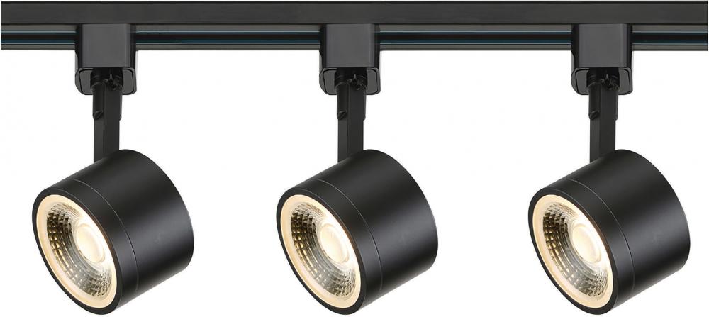 3 Light - Track Lighting Kit - 12 Watt LED per Head - 3000K - 4 foot Track - 36 degree - Round shape