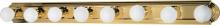 Nuvo 60/311 - 8 Light - 48" Vanity Strip - Polished Brass Finish