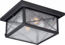 Nuvo 60/5626 - Wingate - 2 Light - Flush with Clear Seed Glass - Textured Black Finish