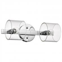 Nuvo 60/8072 - Marlowe; 2 Light Vanity; Polished Nickel with Clear Glass; Polished Nickel Finish