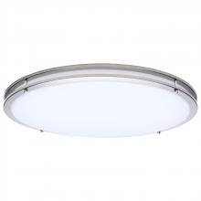 Nuvo 62/1878 - Glamour; LED 24 Inch Flush Mount; Brushed Nickel Finish; 27K/3K/35K/4K/5K CCT Selectable
