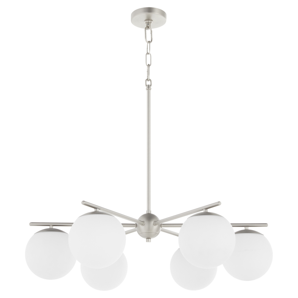 JASPER 6LT CHANDELIER - STN