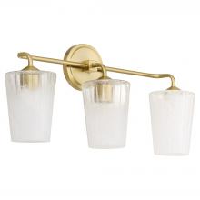 Quorum 5238-3-80 - Providence 3 Light Vanity, Aged Brass