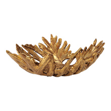 Uttermost 18615 - Uttermost Oak Leaf Metallic Gold Bowl