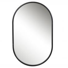 Uttermost 09735 - Uttermost Varina Minimalist Black Oval Mirror