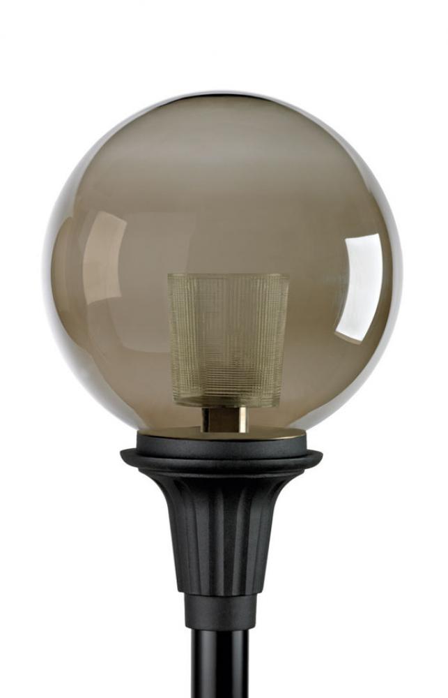 PARK PLACE, STYLE "B"  BLACK, CLEAR GLOBE 20", SOCKET ONLY