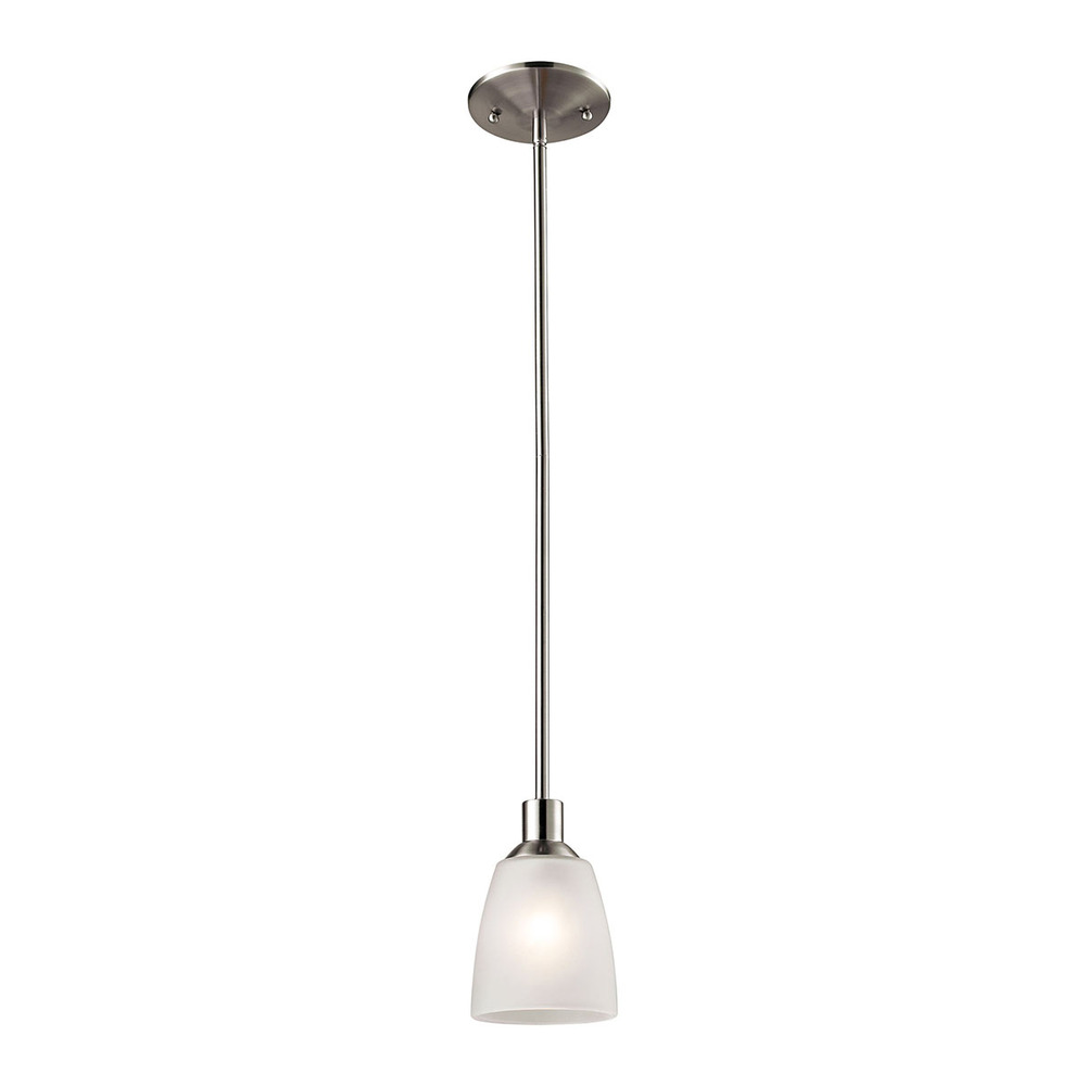 Thomas - Jackson 4'' Wide 1-Light Mini Pendant - Brushed Nickel