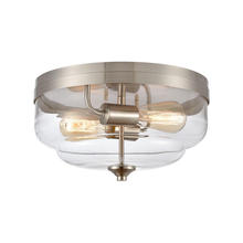 ELK Home CN320232 - Thomas - Calistoga 13'' Wide 2-Light Flush Mount - Brushed Nickel