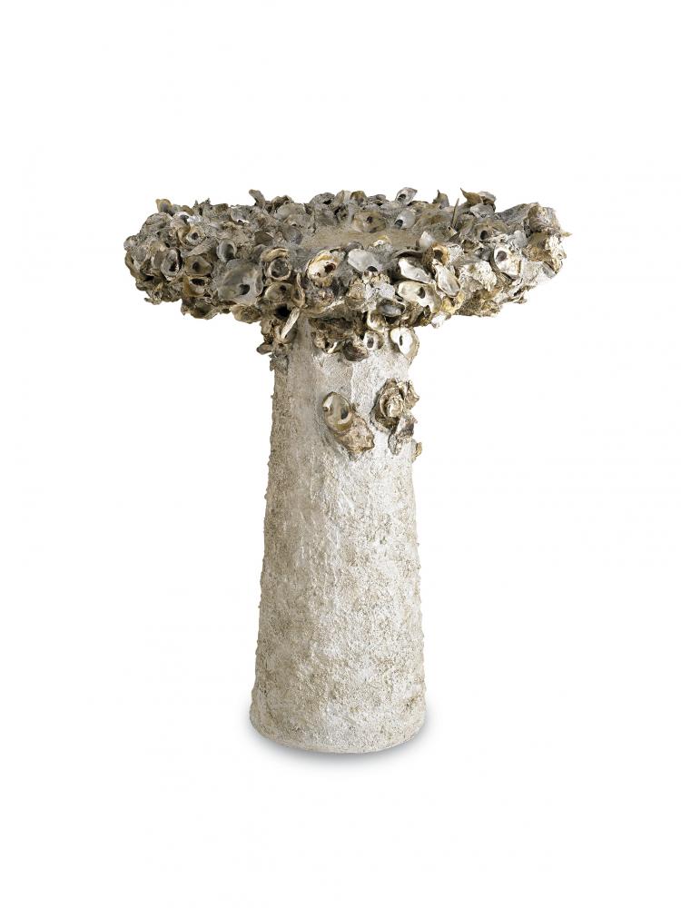 Oyster Shell Large Bird Bath