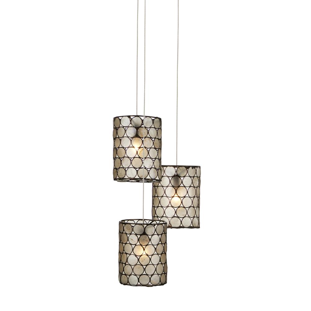 Regatta 3-Light Round Multi-Drop Pendant