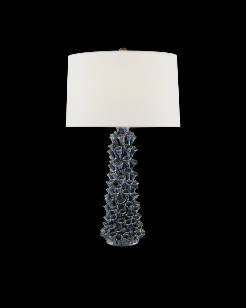 Sunken Blue Table Lamp