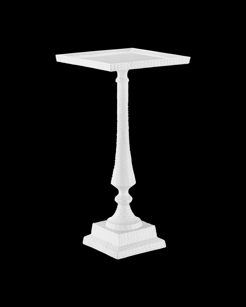 Jena White Accent Table