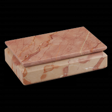 Currey 1200-0802 - Leslie Rosa Marble Box